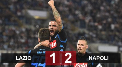 Lazio 1-2 Napoli: Ancelotti ra mắt hoàn hảo