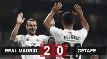 Real Madrid 2-0 Getafe: Bale nổ súng, Real hạ 'đội bóng sân sau'