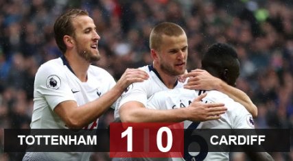 Tottenham 1-0 Cardiff: Chơi hơn người, Tot vẫn thắng nhọc
