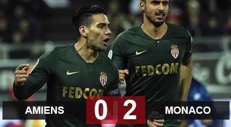 Amiens 0-2 Monaco: Falcao lập cú đúp