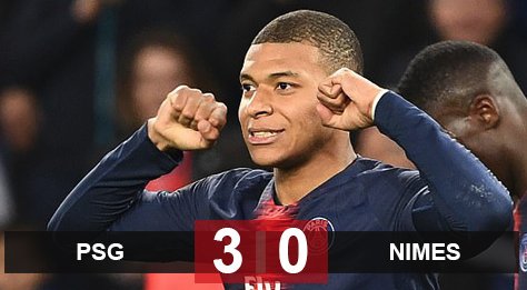 PSG 3-0 Nimes: Mbappe lập kỷ lục