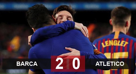 Barcelona 2-0 Atl.Madrid: Cầm chắc ngôi vô địch