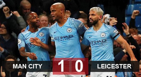 Man City 1-0 Leicester: Kompany lập siêu phẩm