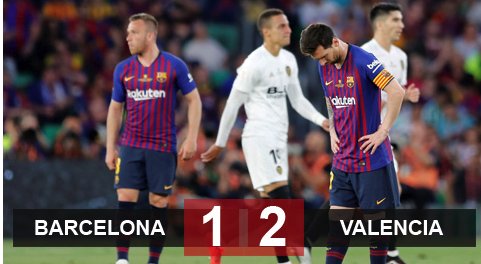 Barcelona 1-2 Valencia: Vỡ mộng cú đúp