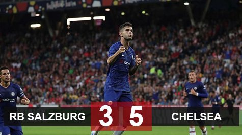 RB Salzburg 3-5 Chelsea: Tân binh Pulisic tỏa sáng