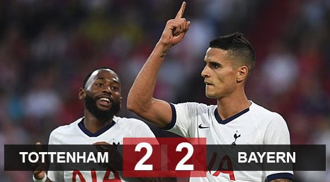 Tottenham 2-2 Bayern Munich (Pen: 6-5): Spurs đăng quang Audi Cup