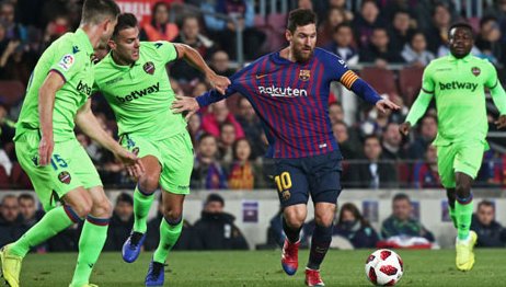 Messi cùng đồng đội sẽ gặp rất nhiều khó khăn trước Levante