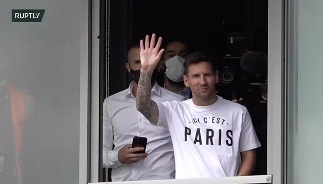 Hình ảnh đầu tiên của Messi ở Paris