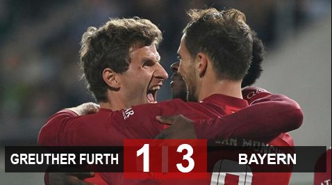 Greuther Furth 1-3 Bayern Munich: Hùm xám vững ngôi đầu
