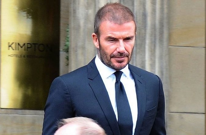 David Beckham đã có mặt trong lễ tang của bà Lady Cathy. ẢNH: GETTY