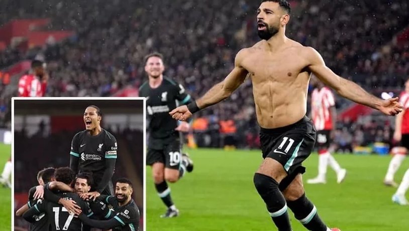 Salah rực sáng ghi 2 bàn giúp Liverpool thắng trận. ẢNH: MIRROR