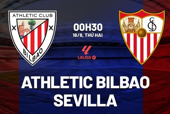 Tip bóng đá 18/08 00:30 Athletic Bilbao vs Sevilla: Không có bất ngờ!
