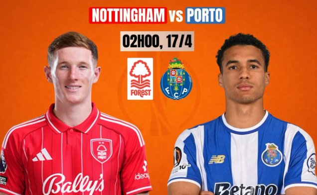 Tip bóng đá 17/04 02:00 Nottingham Forest vs Porto: Xứng danh Vua đấu cúp