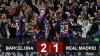 La Liga: Barcelona 2-1 Real Madrid