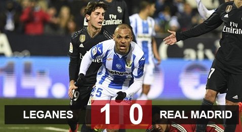 Leganes 1-0 Real Madrid: Kền Kền gãy cánh