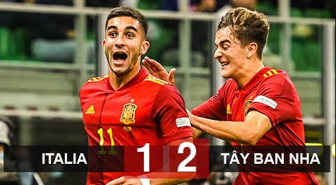 Italia 1-2 Tây Ban Nha: ĐKVĐ EURO đứt mạch bất bại