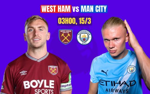 Tip bóng đá 15/03 03:00 West Ham vs Man City: Không còn đường lùi